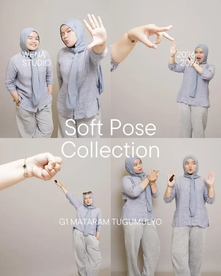 Koleksi pose lembut di Wena Studio